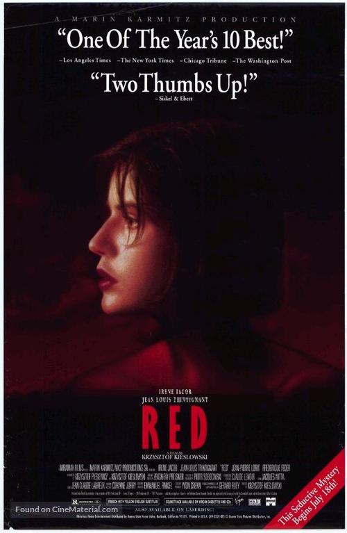 Trois couleurs: Rouge - Movie Poster