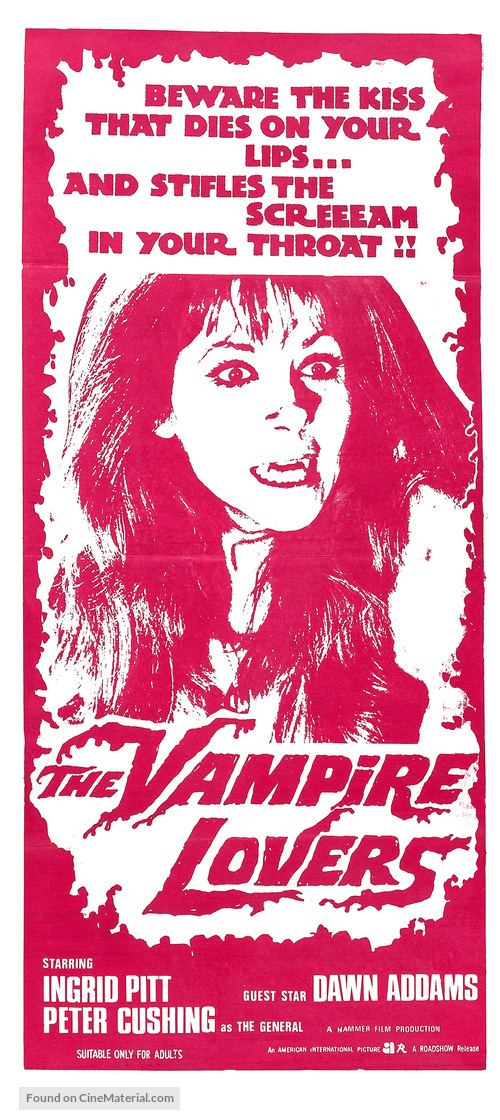 The Vampire Lovers - Australian Movie Poster