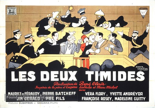 Les deux timides - French Movie Poster