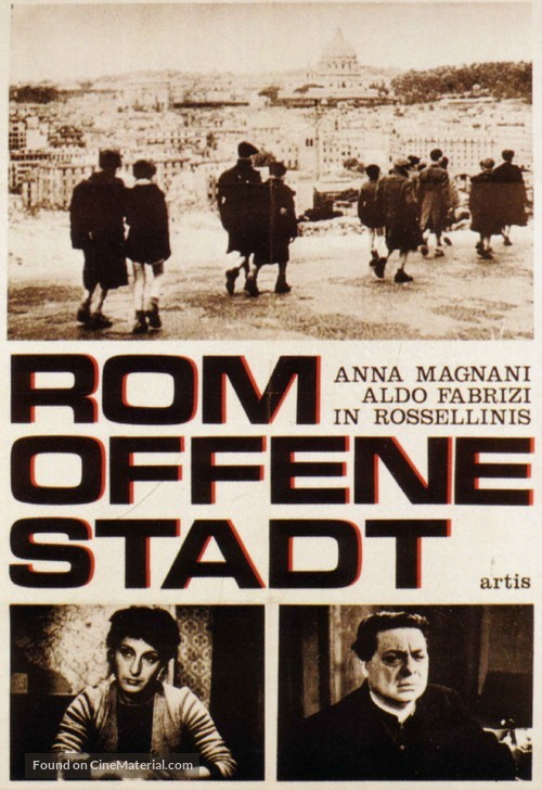 Roma, citt&agrave; aperta - German Movie Poster