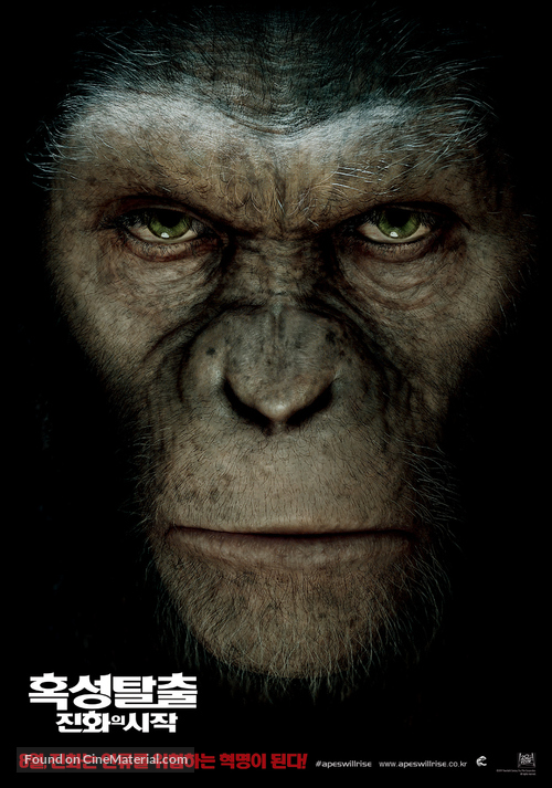 Rise of the Planet of the Apes - South Korean Movie Poster