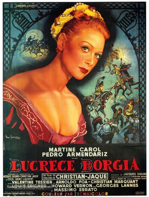 Lucr&egrave;ce Borgia - French Movie Poster