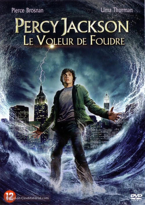 Percy Jackson &amp; the Olympians: The Lightning Thief - Belgian DVD movie cover