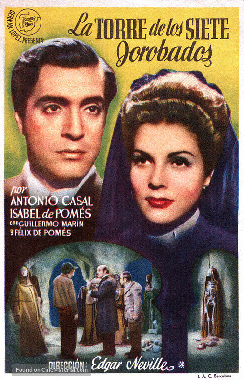 La torre de los siete jorobados - Spanish Movie Poster