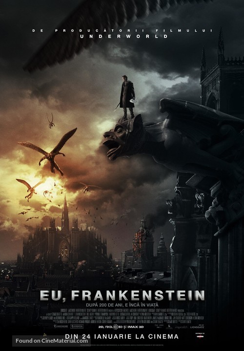 I, Frankenstein - Romanian Movie Poster