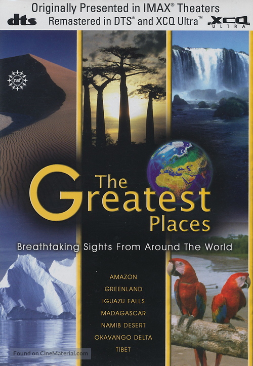 The Greatest Places - DVD movie cover