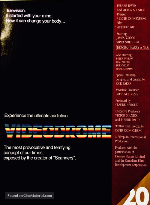 Videodrome - Canadian Movie Poster