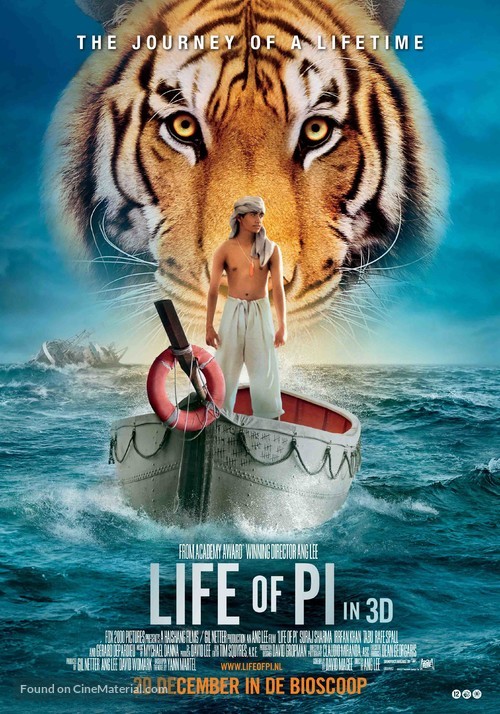 Life of Pi - Dutch Movie Poster