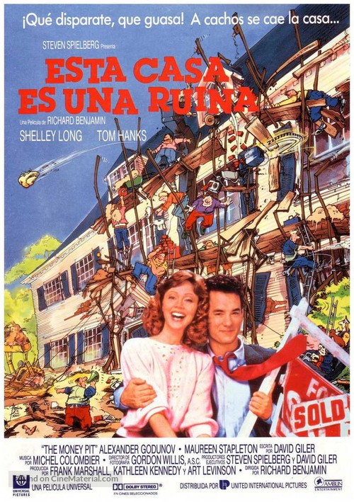 The Money Pit - Spanish Movie Poster
