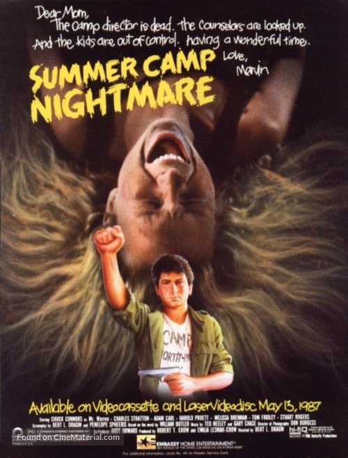 Summer Camp Nightmare - Movie Poster