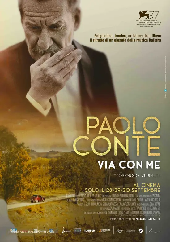 Paolo Conte, Via Con Me - Italian Movie Poster