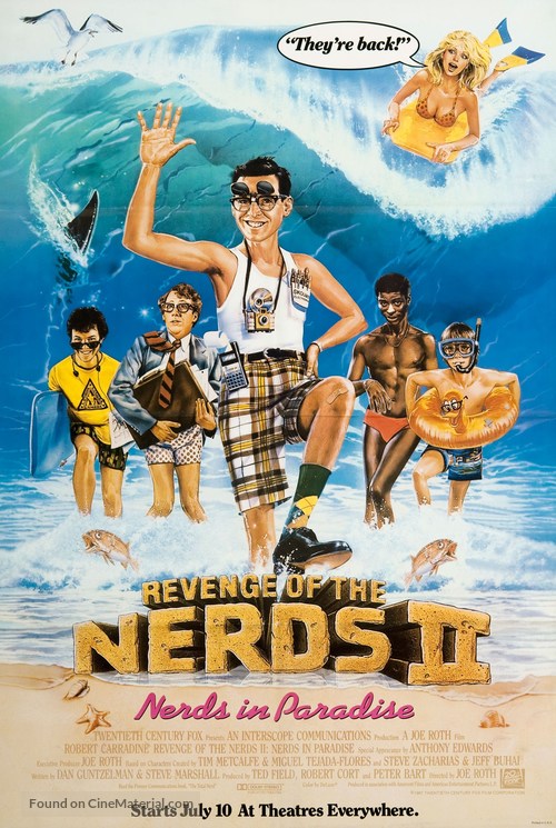 Revenge of the Nerds II: Nerds in Paradise - Advance movie poster