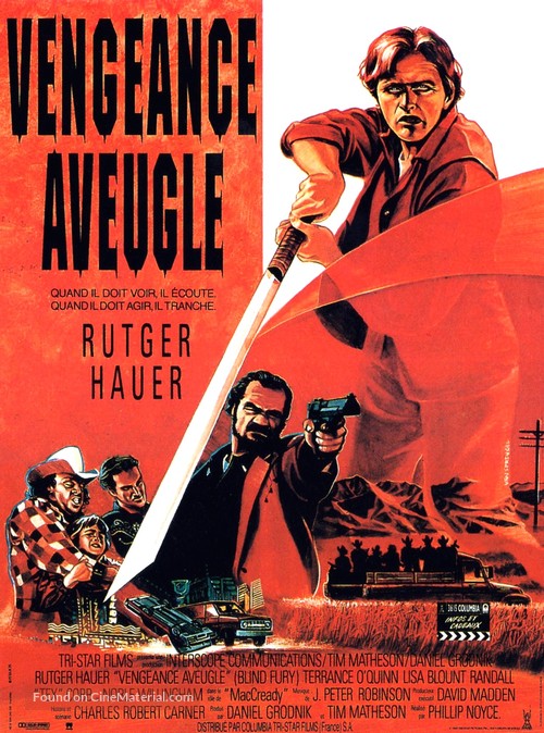 Blind Fury - French Movie Poster