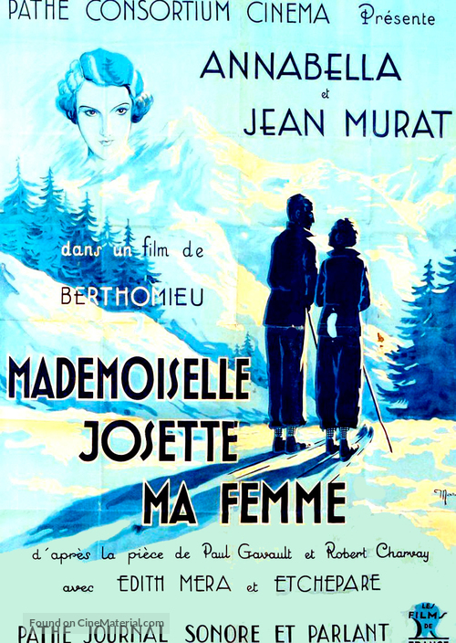 Mademoiselle Josette, ma femme - French Movie Poster