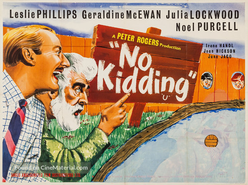 No Kidding - British Movie Poster