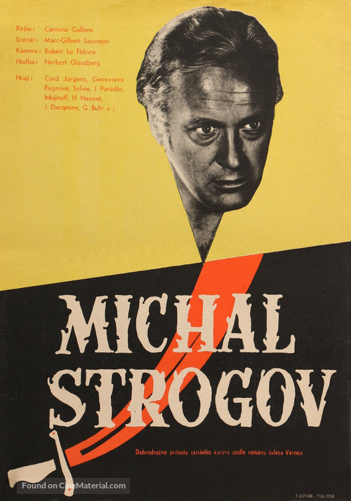 Michel Strogoff - Czech Movie Poster