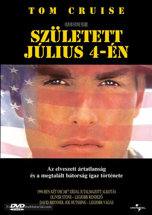 Born on the Fourth of July - Hungarian DVD movie cover