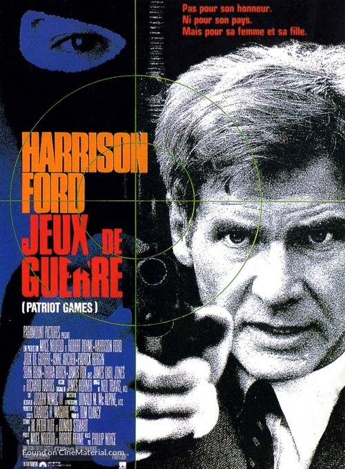 Patriot Games - French Movie Poster
