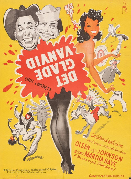 Hellzapoppin - Danish Movie Poster