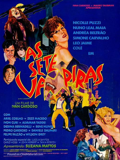 As Sete Vampiras - Brazilian Movie Poster