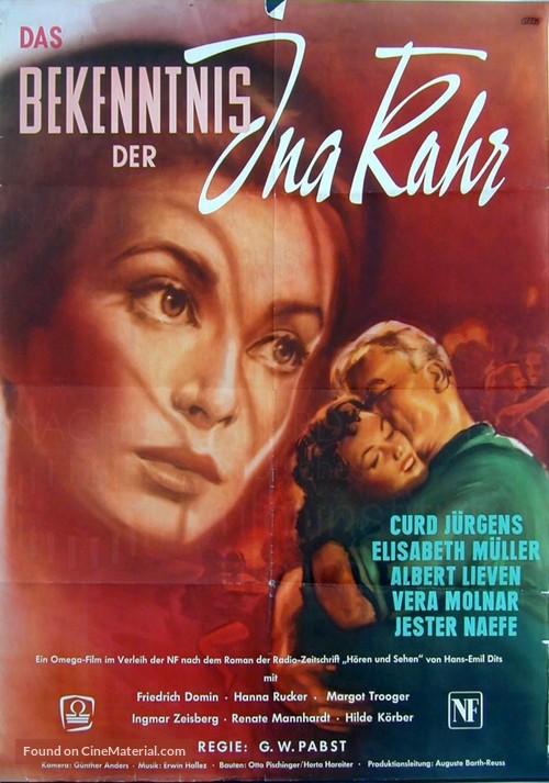 Bekenntnis der Ina Kahr, Das - German Movie Poster