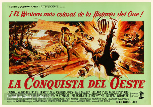 How the West Was Won - Spanish Movie Poster