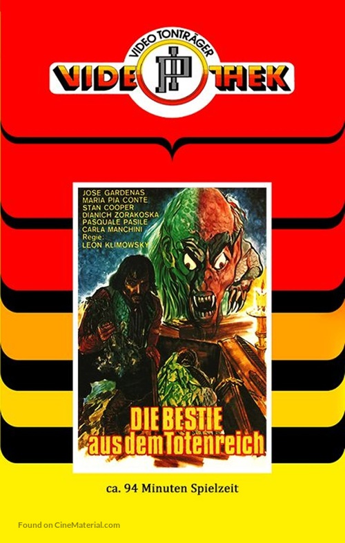 La org&iacute;a de los muertos - German DVD movie cover