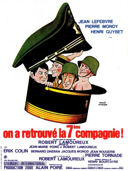 On a retrouv&egrave; la 7e compagnie - French Movie Poster