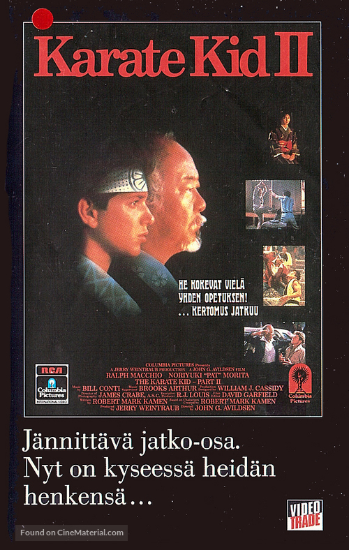 The Karate Kid, Part II - Finnish VHS movie cover