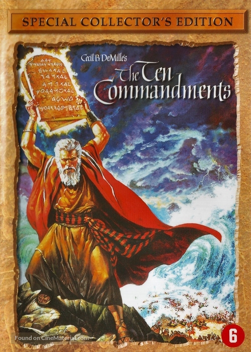 The Ten Commandments - Dutch DVD movie cover