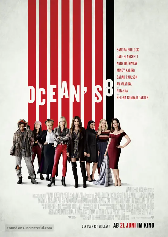 Ocean&#039;s 8 - German Movie Poster