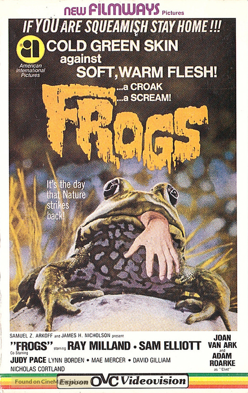 Frogs - Finnish VHS movie cover