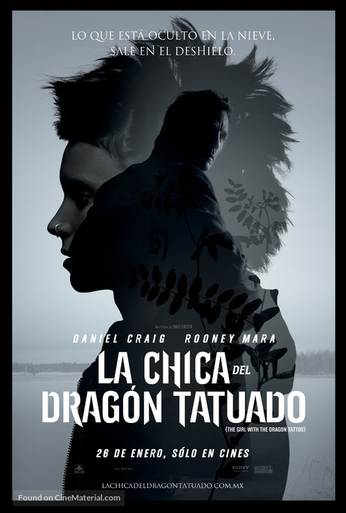 The Girl with the Dragon Tattoo - Chilean Movie Poster