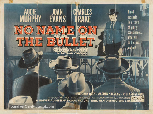 No Name on the Bullet - British Movie Poster