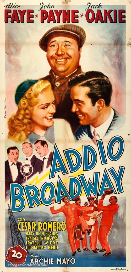 The Great American Broadcast - Italian Movie Poster