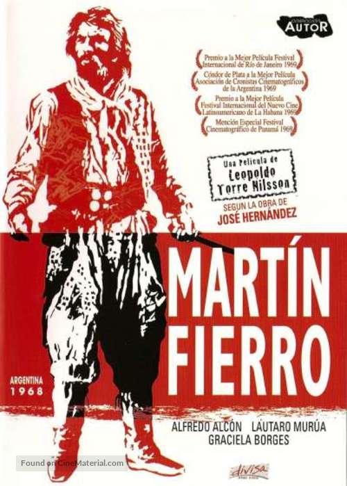 Mart&iacute;n Fierro - Argentinian Movie Cover