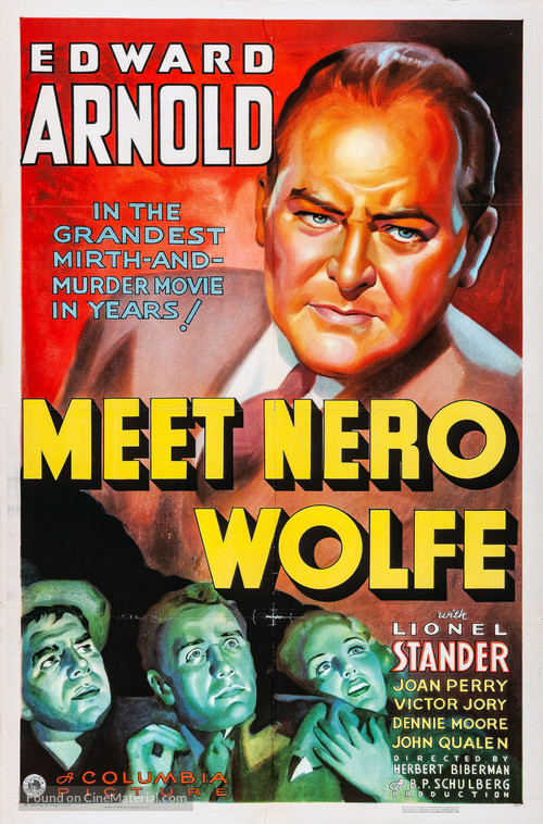 Meet Nero Wolfe - Movie Poster