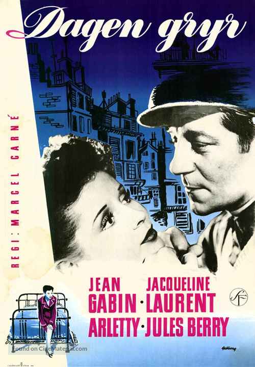 Le jour se l&egrave;ve - Swedish Movie Poster