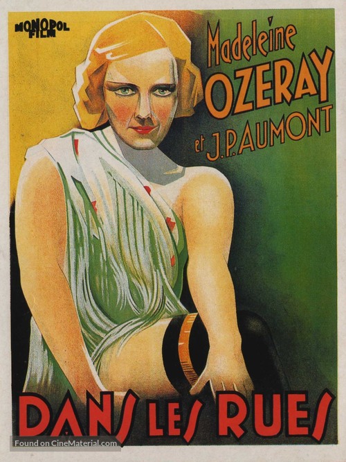 Dans les rues - Belgian Movie Poster