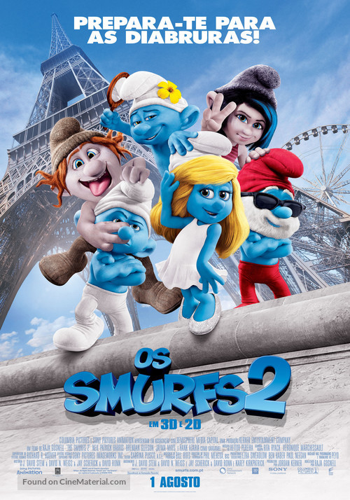 The Smurfs 2 - Portuguese Movie Poster