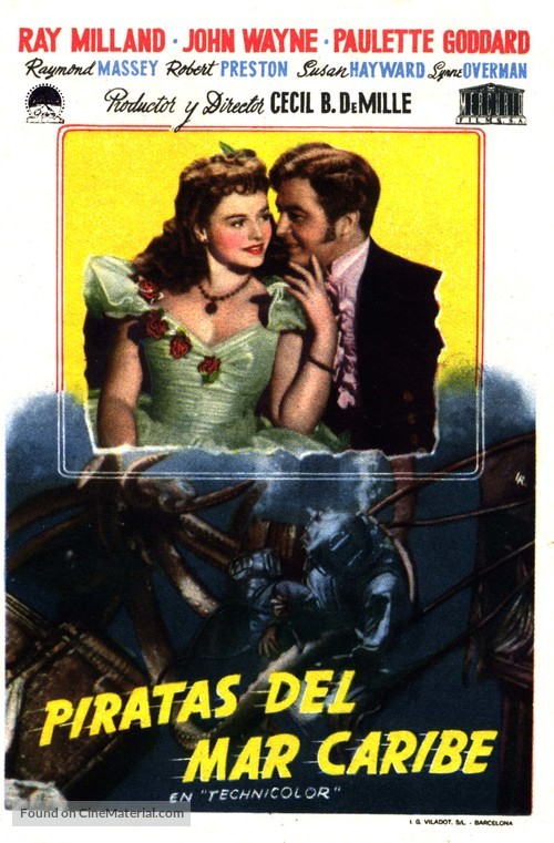 Reap the Wild Wind - Spanish Movie Poster