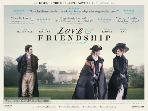 Love &amp; Friendship - British Movie Poster