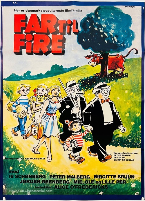 Far til fire - Danish Movie Poster