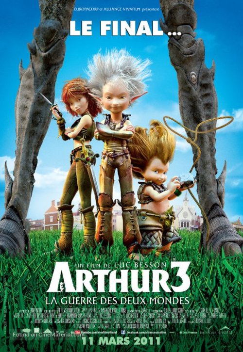 Arthur et la guerre des deux mondes - Canadian Movie Poster
