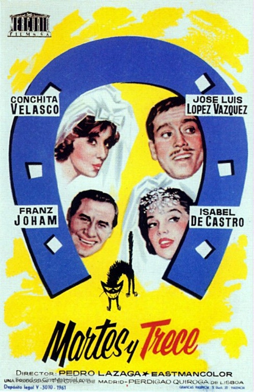 Martes y trece - Spanish Movie Poster