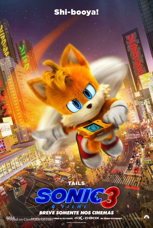 Sonic the Hedgehog 3 - Brazilian Movie Poster