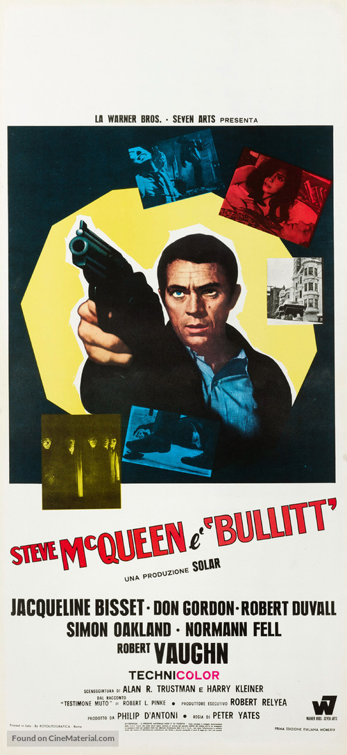 Bullitt - Italian Movie Poster