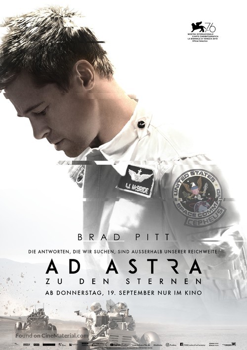 Ad Astra - German Movie Poster