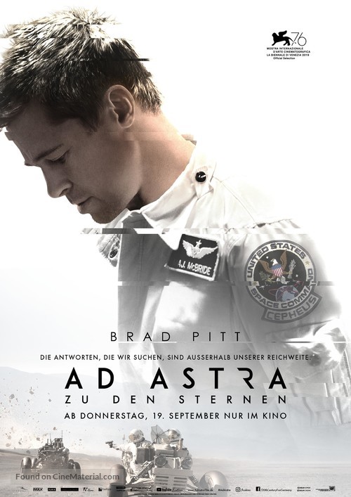 Ad Astra - German Movie Poster