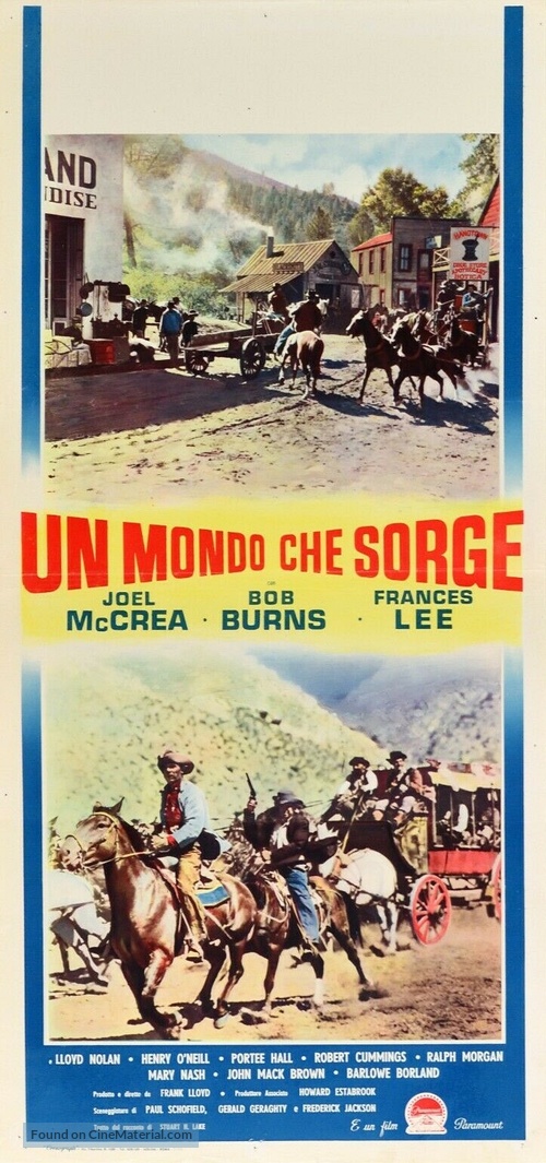 Wells Fargo - Italian Movie Poster